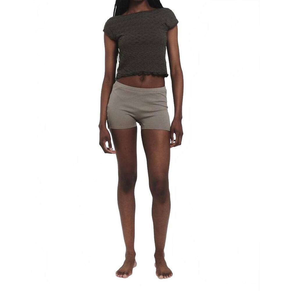 NEW FIND ME NOW mesh low back top in olive